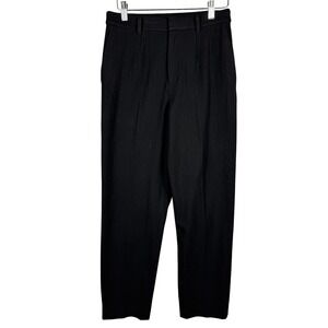Uniqlo Suit Trousers‎ Women's Small Polyester Rayon Spandex Dress Pants Black